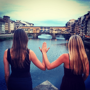 Like a local: Took my backpacking sorority sister to my favorite gelateria, ristorante, and view in Florence