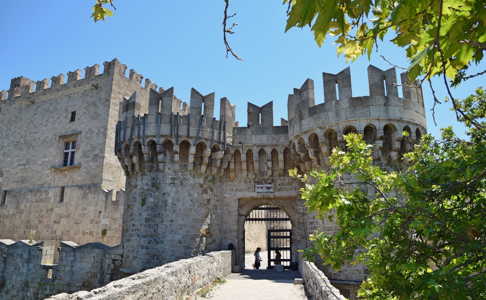 Rhodes Medieval Town gateway to the grandmasters palace Greece