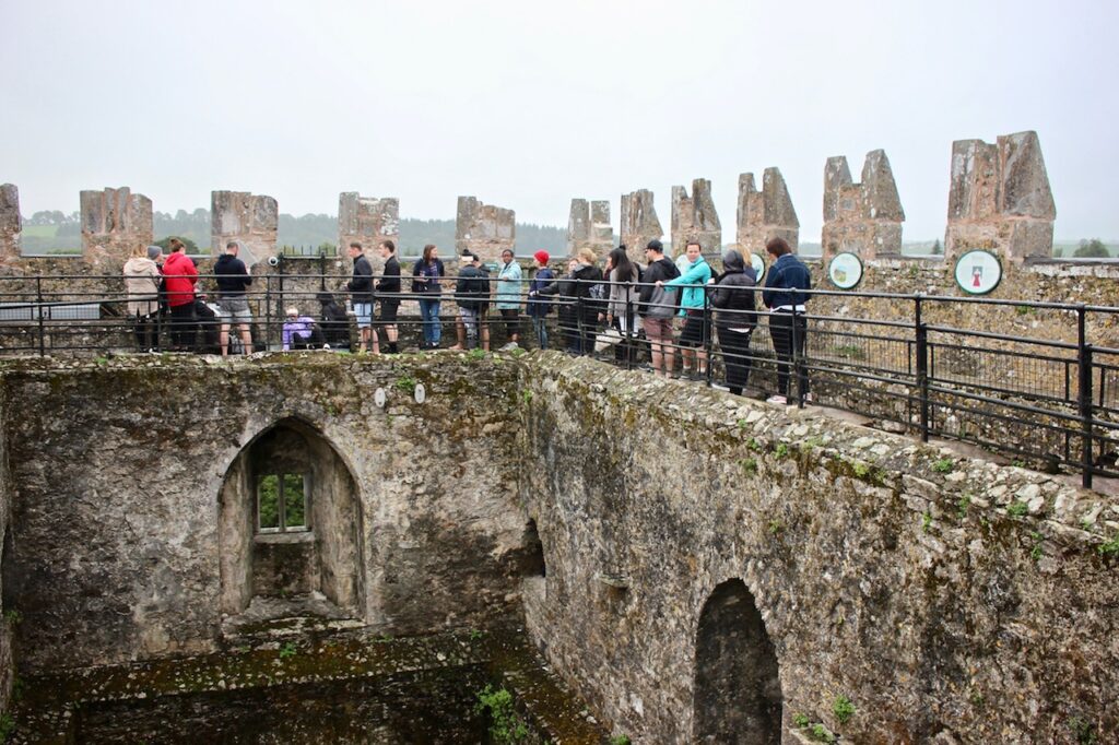 people visiting the blarney stone